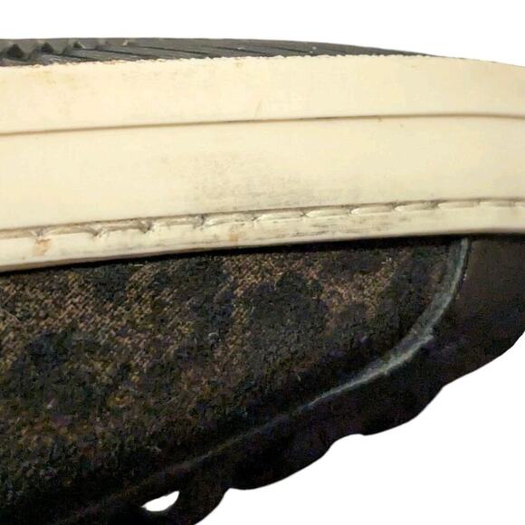 P448 Skate Boster Black Leopard Print Suede FurLined High Top Sneakers 36 - Picture 8 of 13